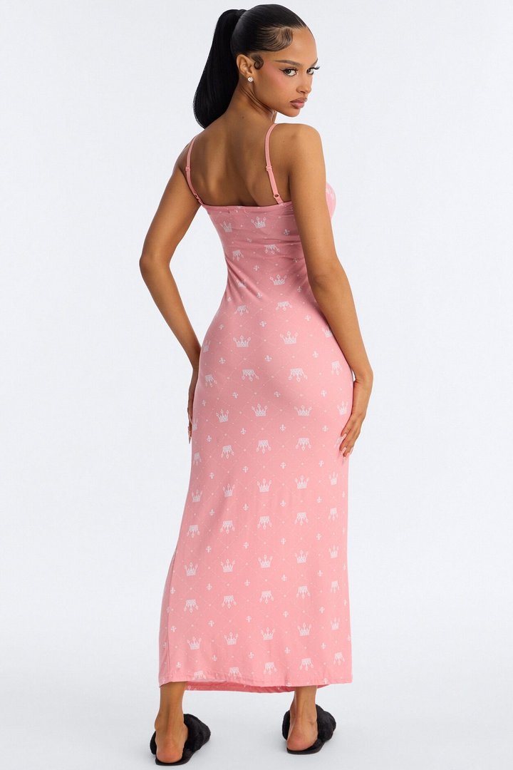 The Queen Is Sleeping PJ Nightgown - Pink