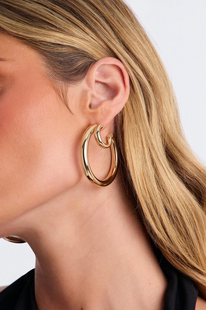 Orbit Hoop Earrings - Gold