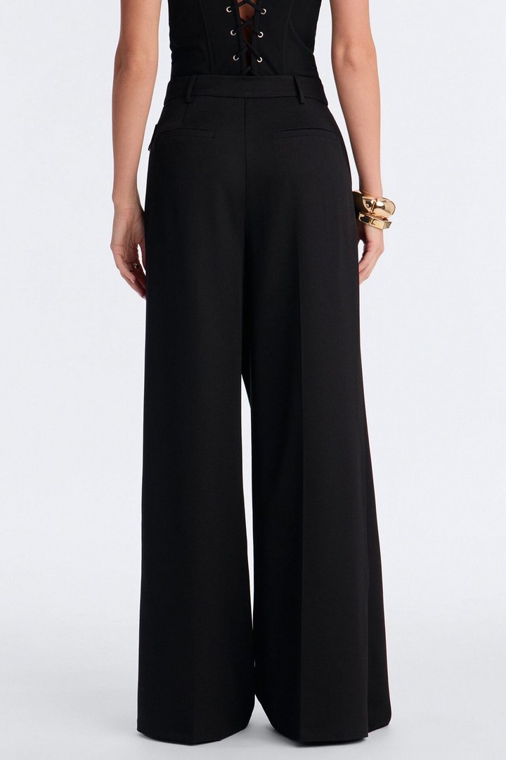 Tailored Touch Wrap Front Trouser 33″ - Black