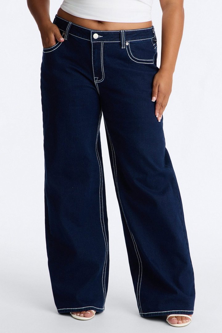 Keep It Simple Baggy Jeans - Dark Wash