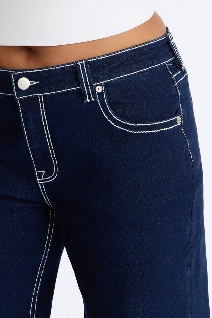 Keep It Simple Baggy Jeans - Dark Wash