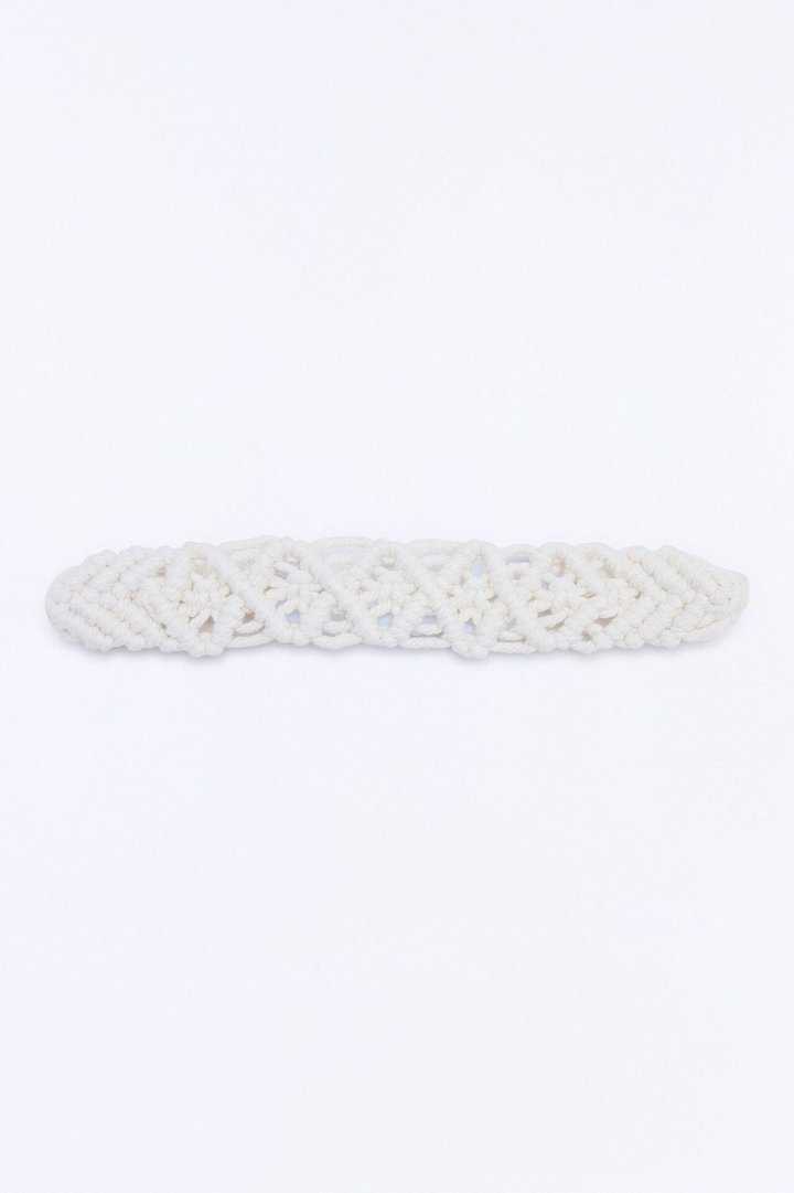 Braid My Hair Crochet Headband - Ivory