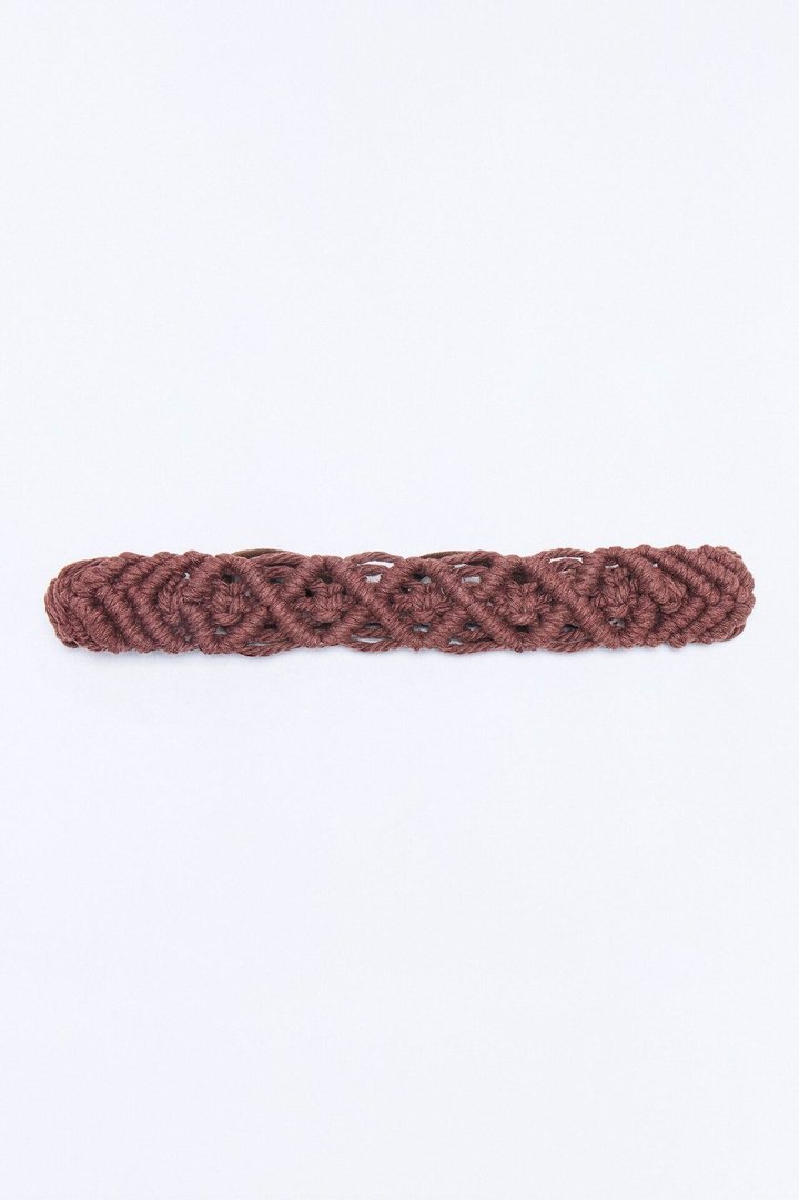 Braid My Hair Crochet Headband - Brown