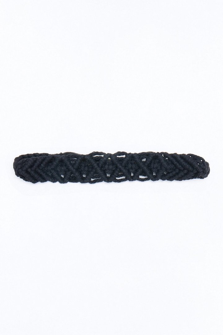 Braid My Hair Crochet Headband - Black