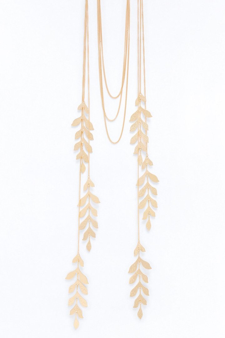 Botanical Garden Layered Necklace - Gold