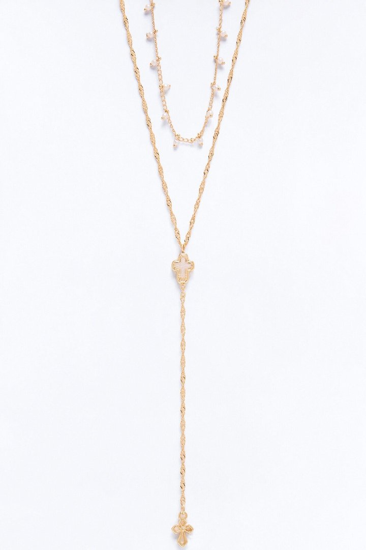 Magical Force Lariat Necklace - Gold