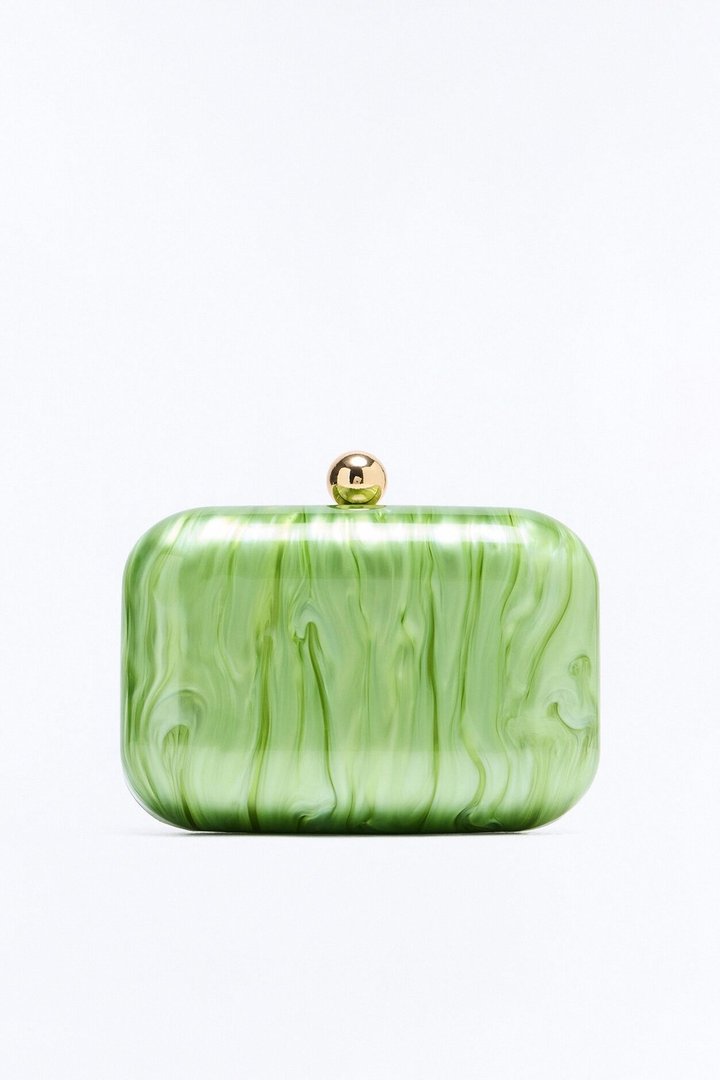 Pastel Waves Clutch - Green