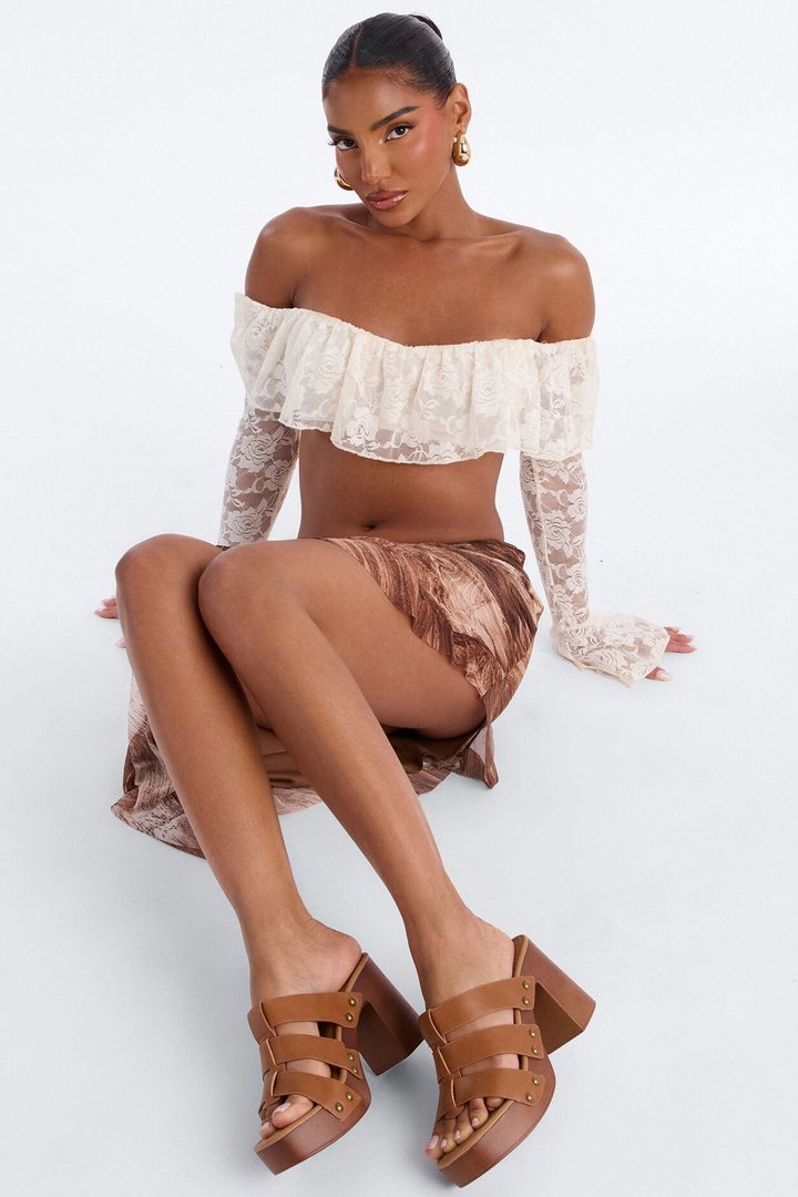 Kyle Platform Mules - Brown