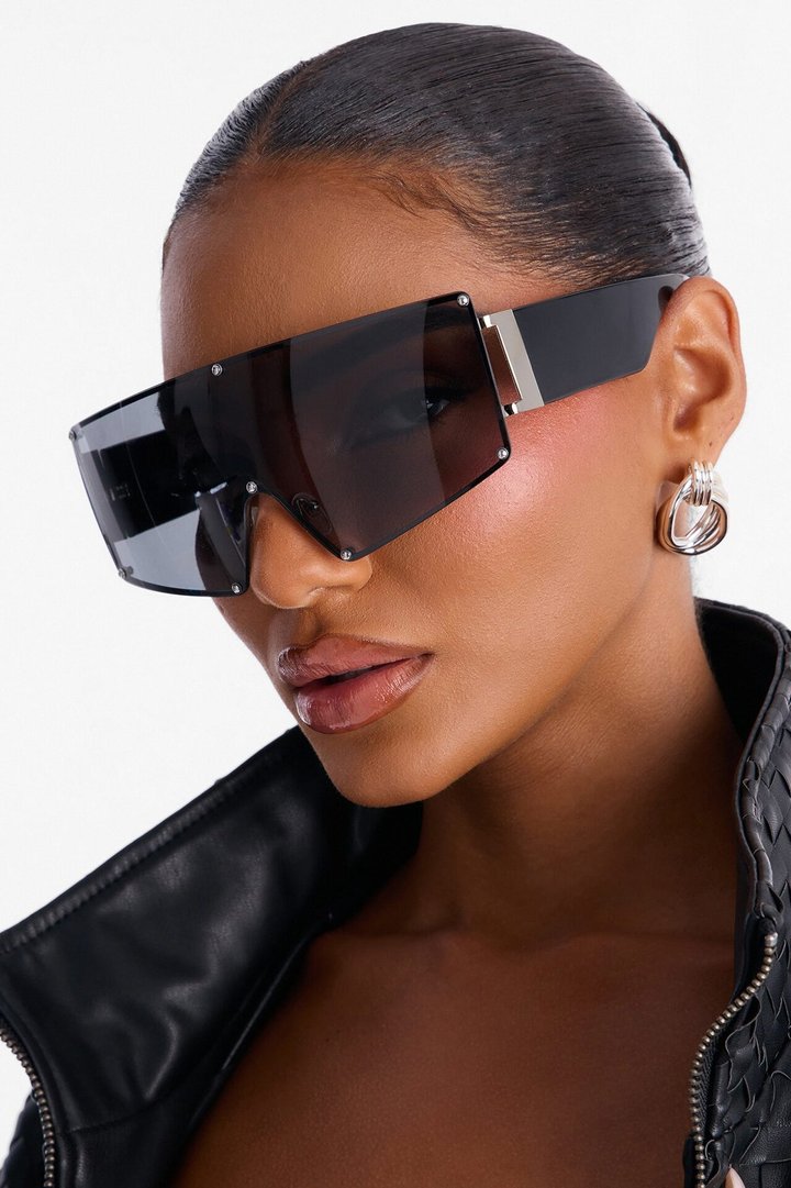 My Ride Or Die Sunglasses - Black/Silver