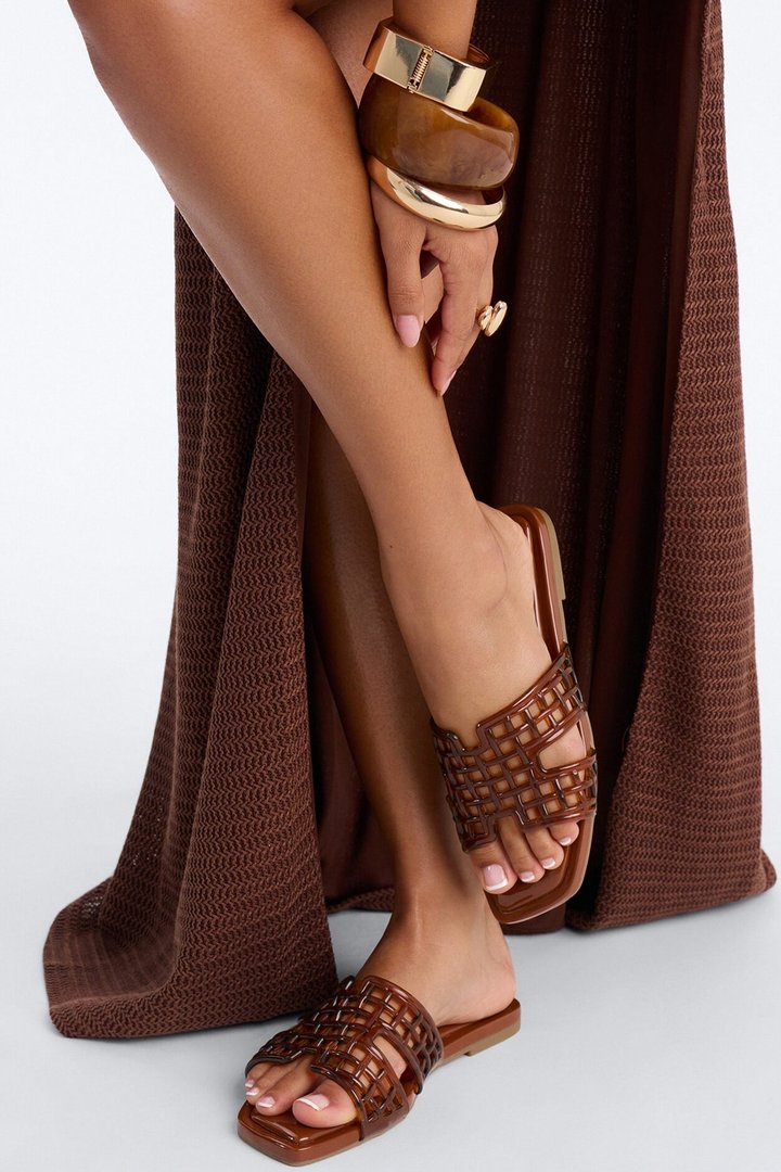 Mina Jelly Sandals - Chocolate