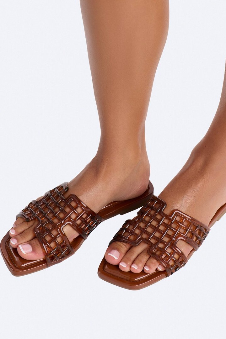 Mina Jelly Sandals - Chocolate