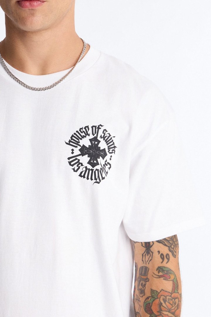 House Of Saints Boxy Short Sleeve Tee - White