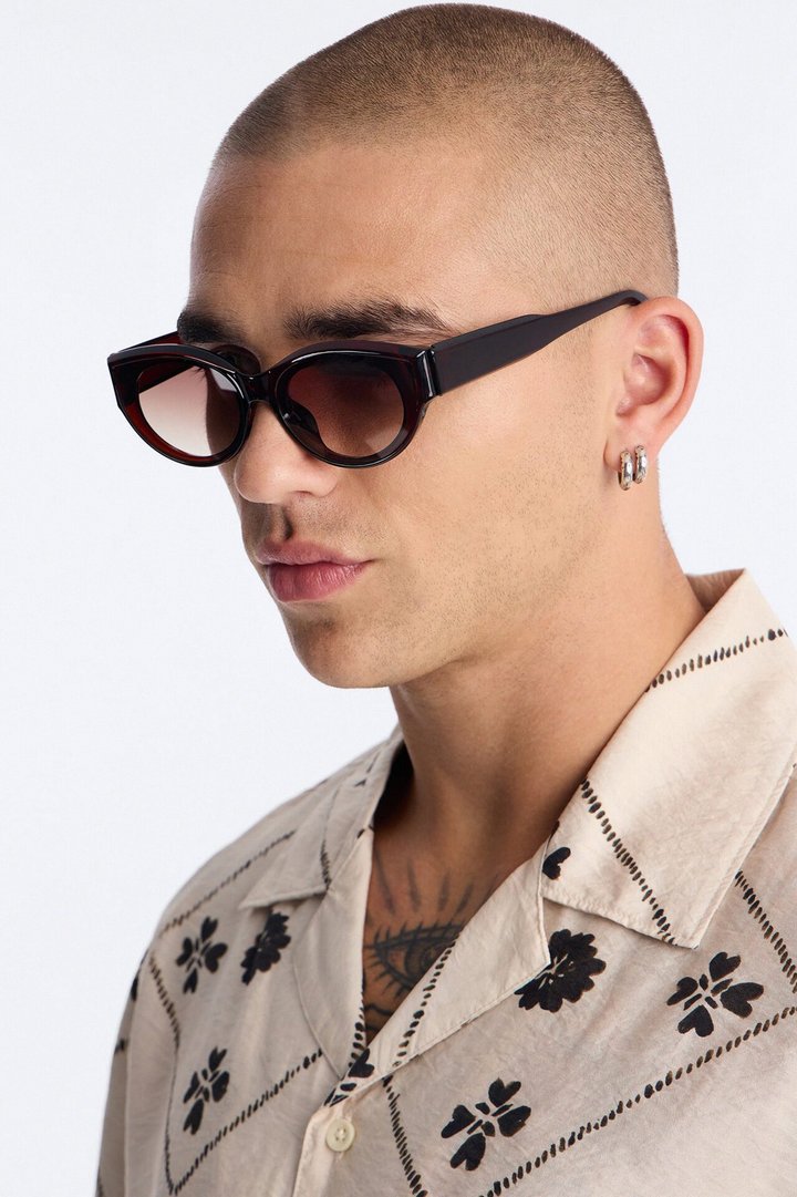Give Me Fever Circular Sunglasses - Dark Brown
