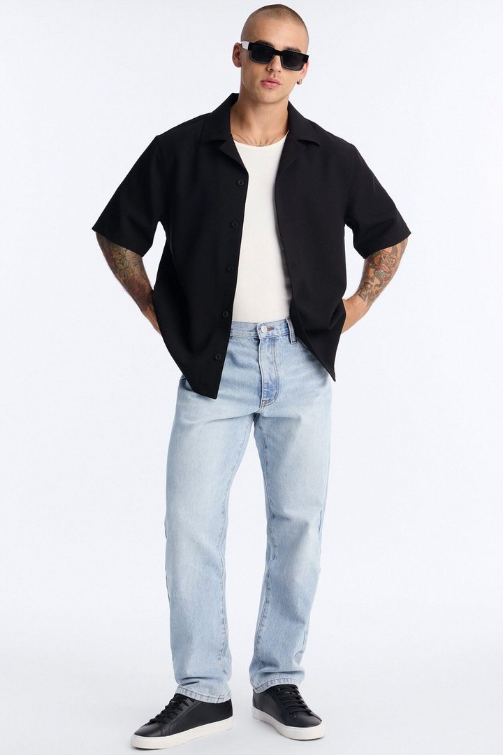 The Staple Straight Jean - Light Blue Wash