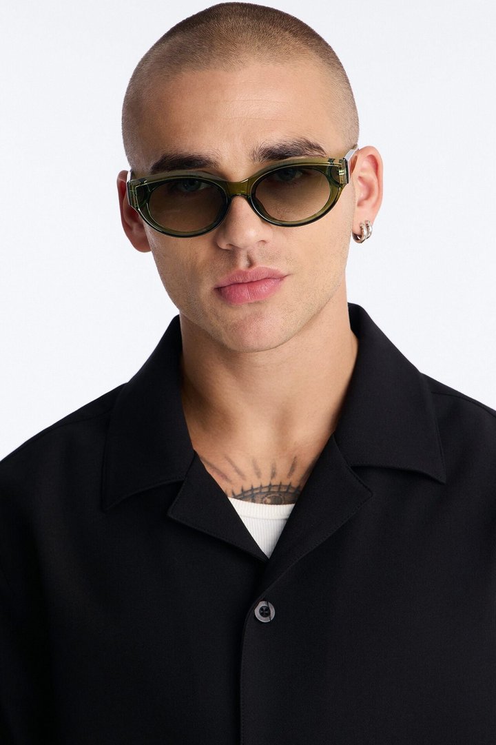 Give Me Fever Circular Sunglasses - Green