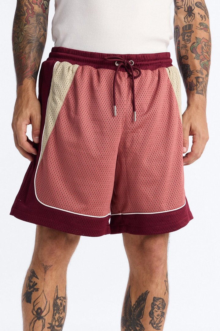 Marcello Relaxed Mesh Short - Pink/combo