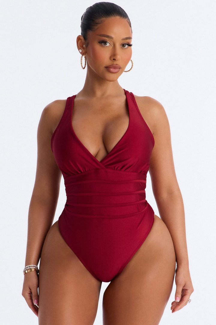 Pressure In Paradise 1 Piece Swimsuit - Brown