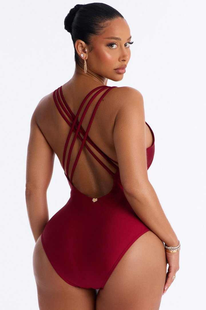 Pressure In Paradise 1 Piece Swimsuit - Brown