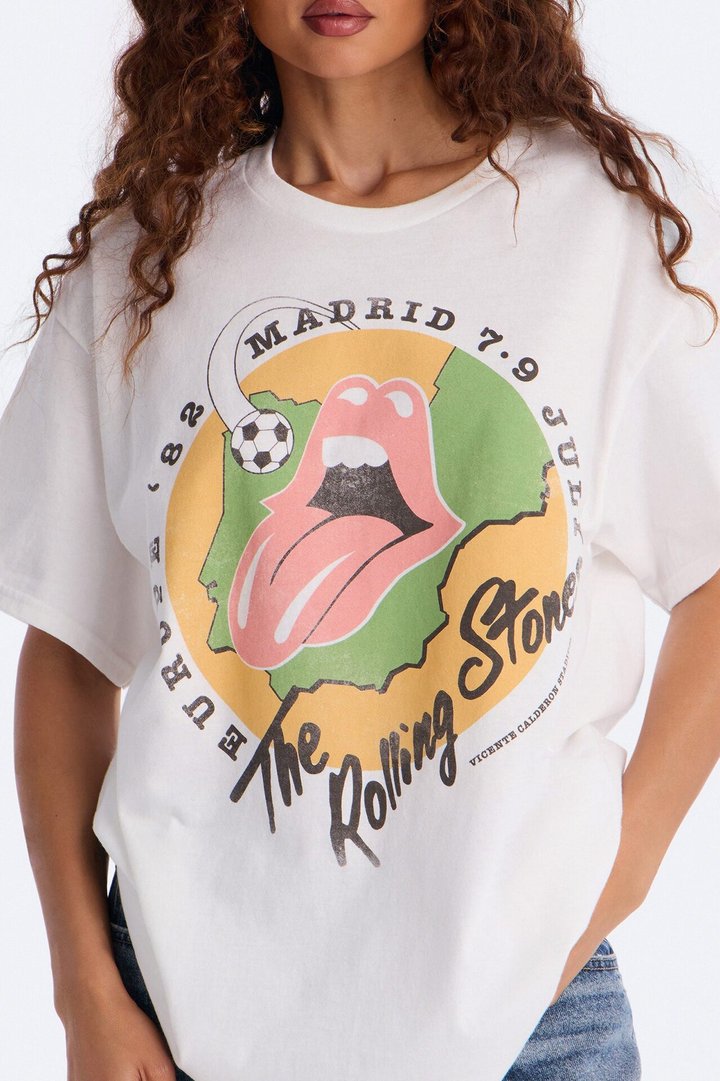 The Rolling Stones Soccer Tee - White