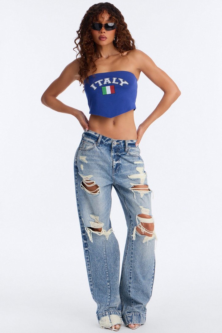 Italy Tube With Hanky Hem - Royal