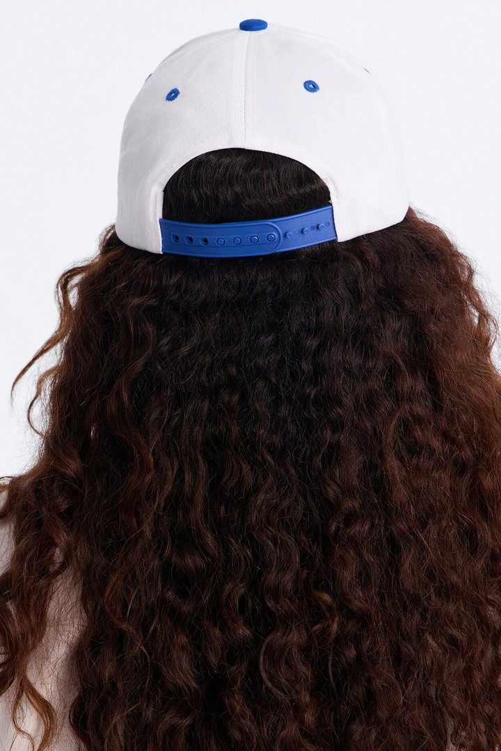France Love Baseball Hat - White/Blue