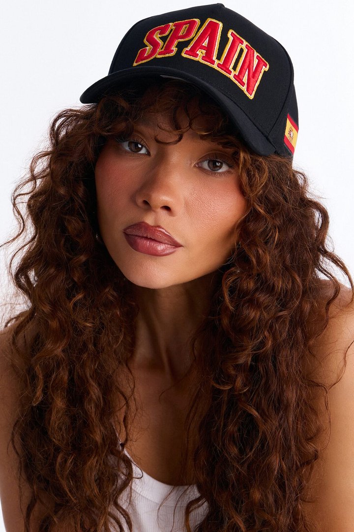 Spain Love Baseball Hat - Black/combo