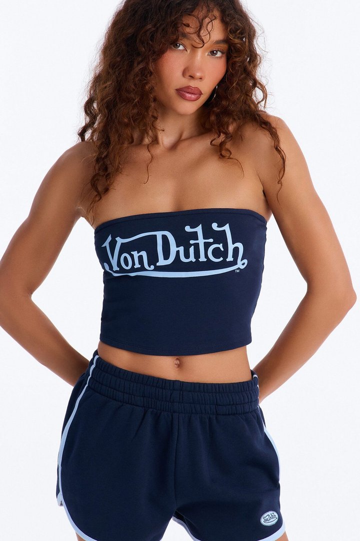 Von Dutch Americana Tube Top - Navy