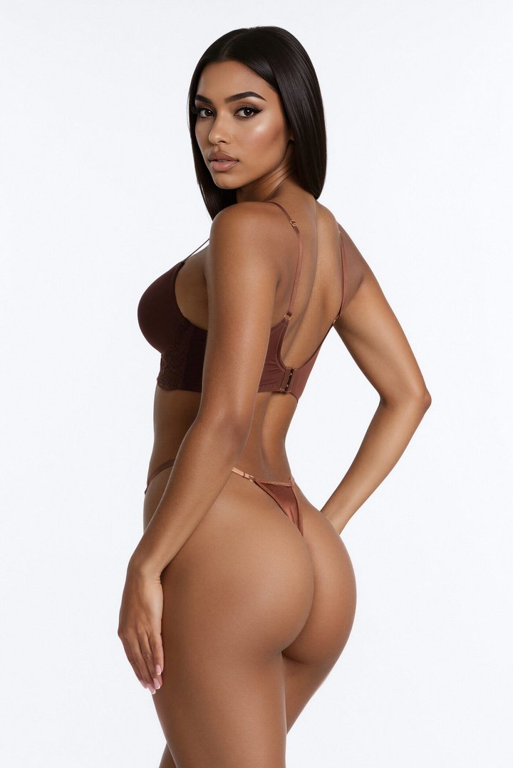 Sweet Support Wireless Smoothing Push Up Bra - Chocolate