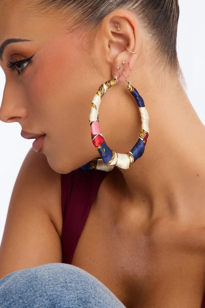 Coastal Hoop Earrings - Multi Color