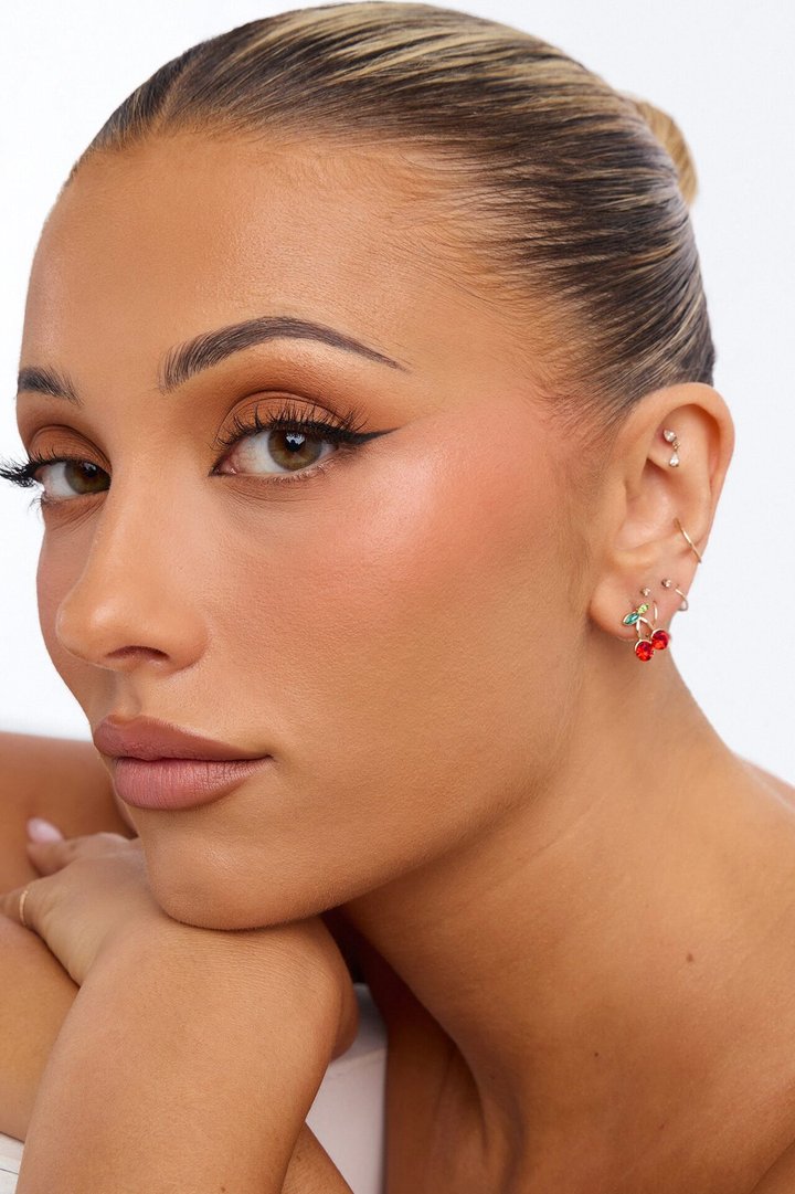 Fruit Crush 3 Pair Earring Set - Red/combo