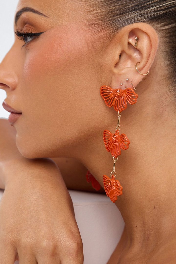 Garden Crush Earrings - Orange