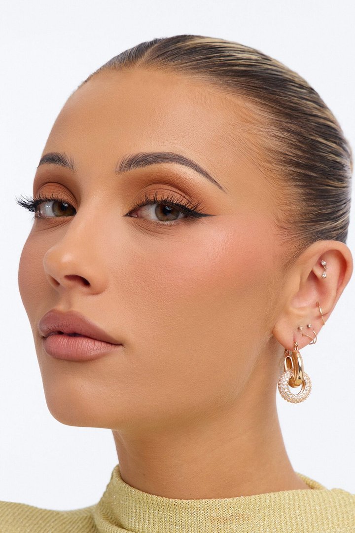 Good For You Hoop Earrings - Gold