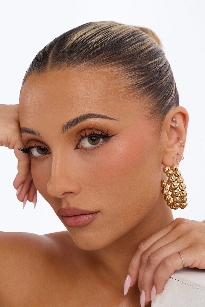 No Doubts Hoop Earrings - Gold