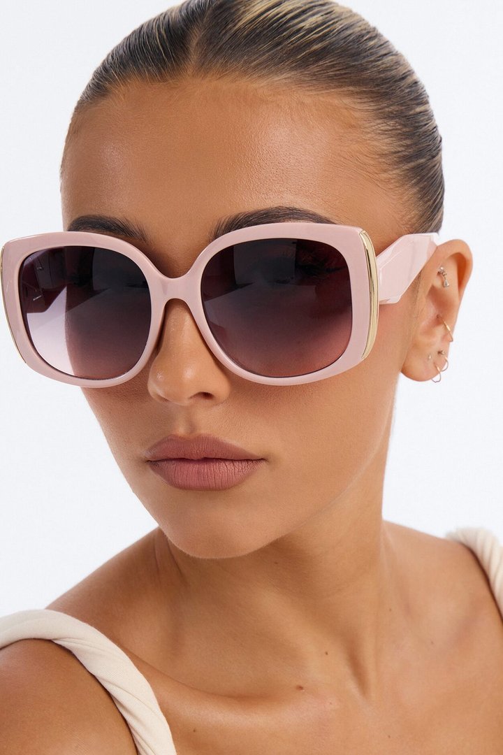Angel Eyes Square Sunglasses - Pink