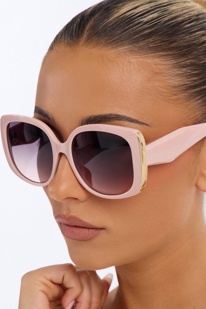 Angel Eyes Square Sunglasses - Pink