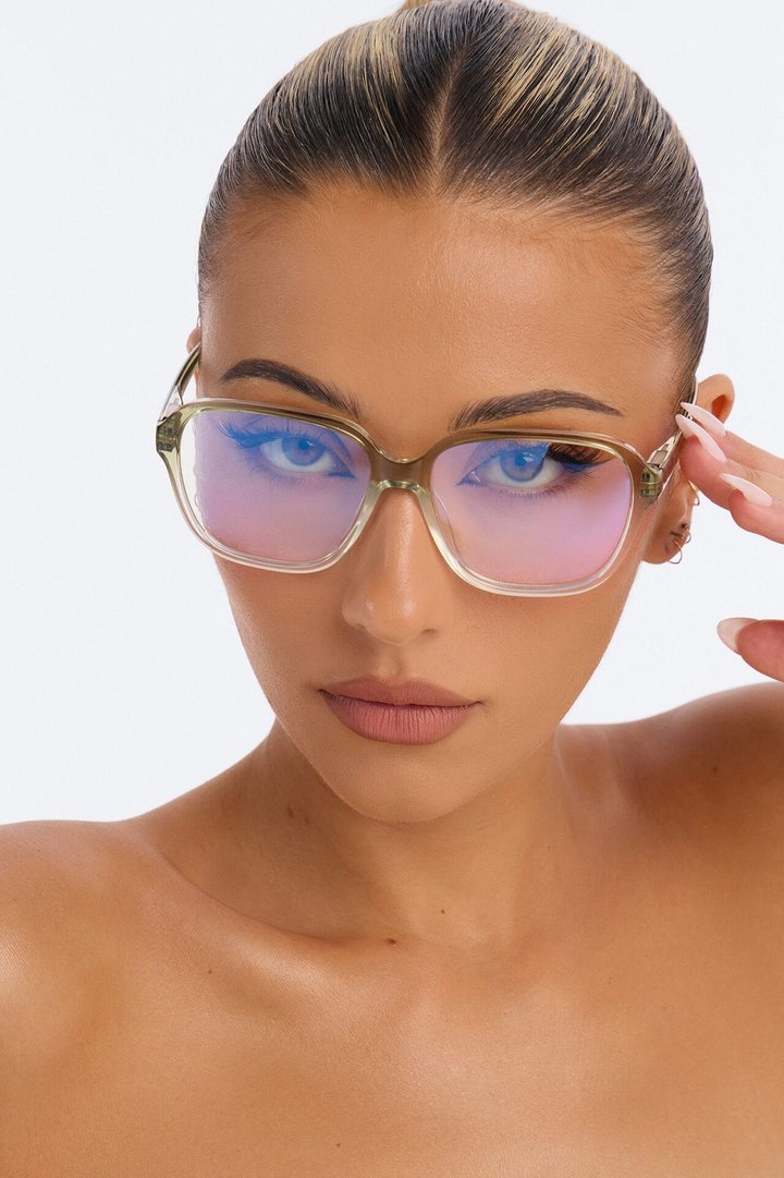 Study Hall Blue Light Glasses - Green/combo