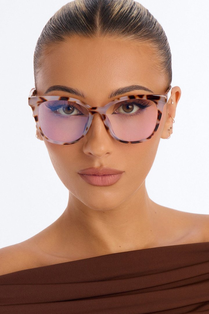 Go Get Em Girl Blue Light Sunglasses - Tortoise