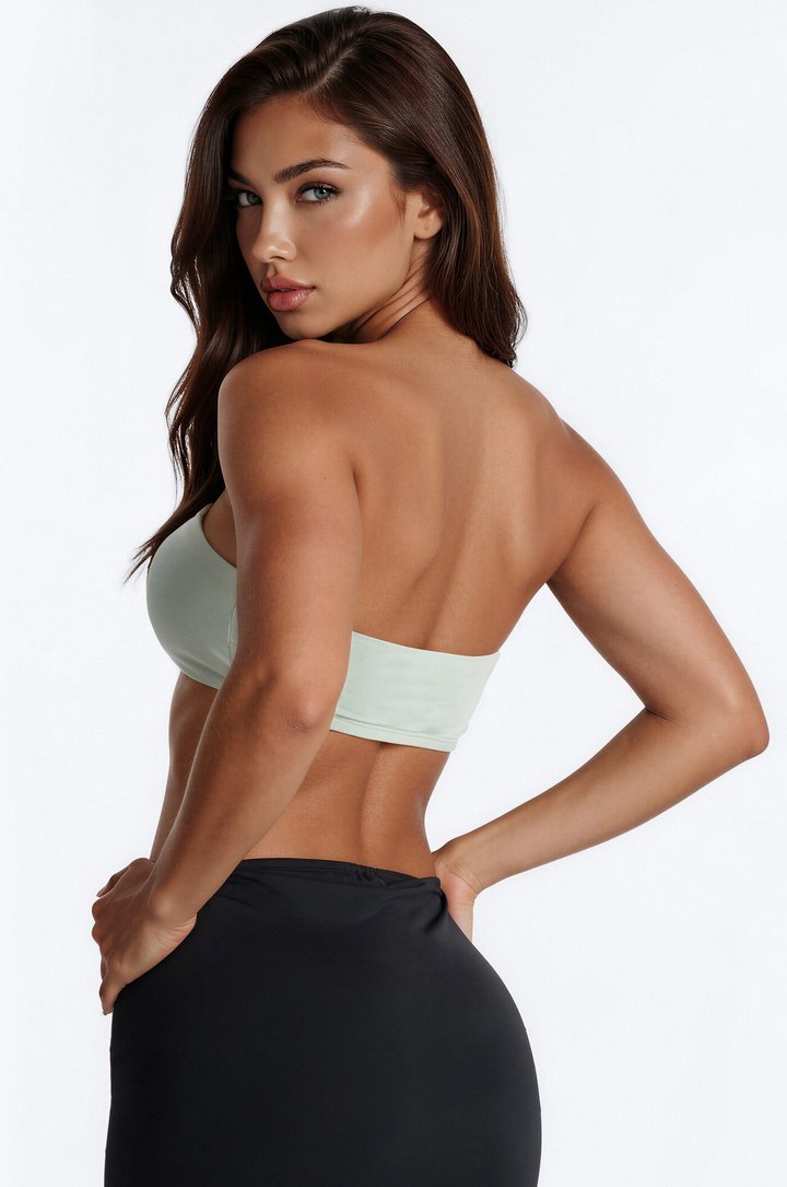 Mediterranean Glow Hardware Bandeau Top - Mint