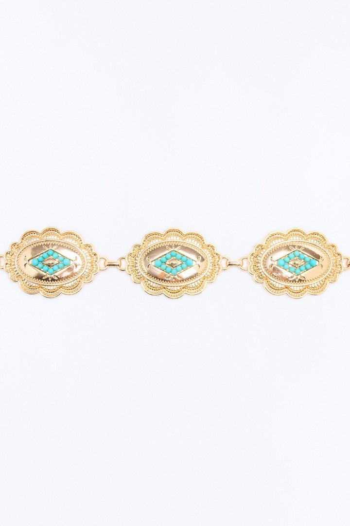 In Your Eyes Chain Belt - Gold/combo