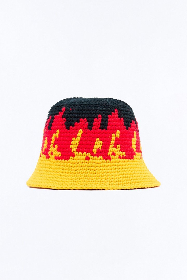 Don't Burnout Knit Bucket Hat - Multi Color
