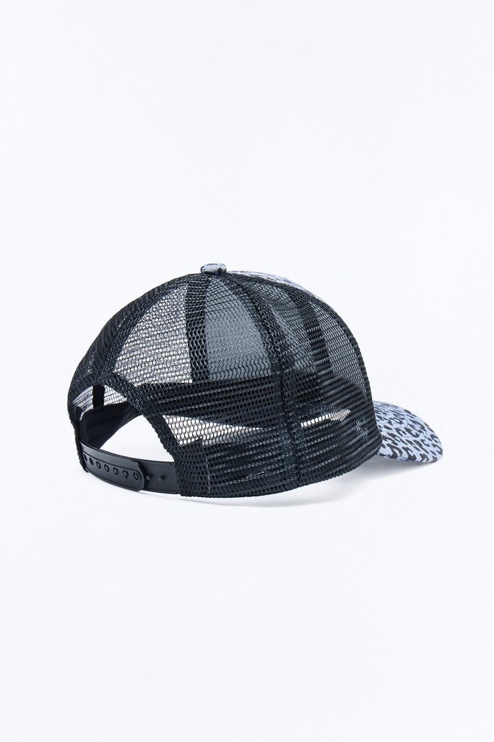 In The Wild Leopard Print Tapestry Snapback - Grey