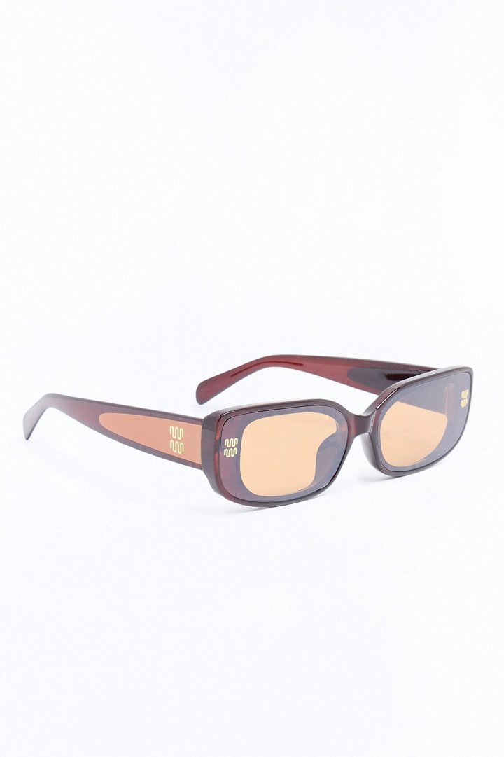 Catch Me If You Can Square Sunglasses - Brown