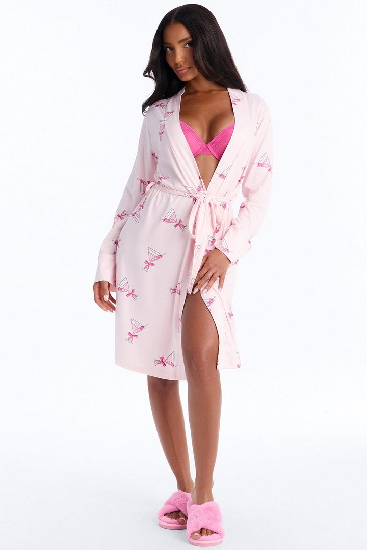 Drift Away PJ Robe - Light Pink