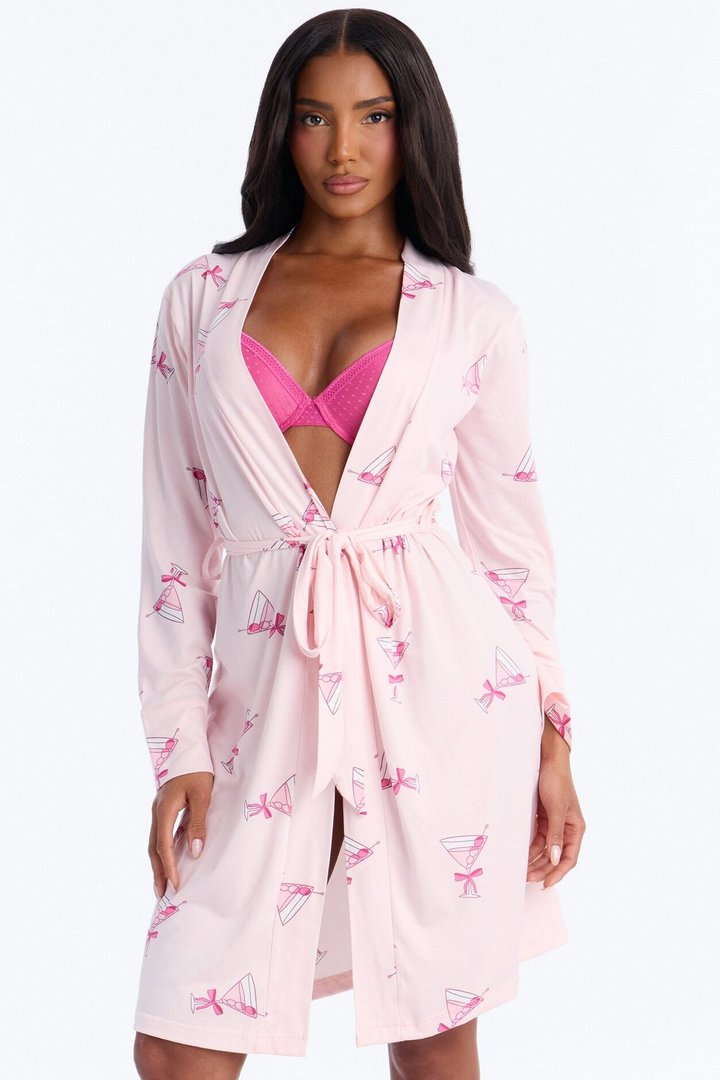 Drift Away PJ Robe - Light Pink