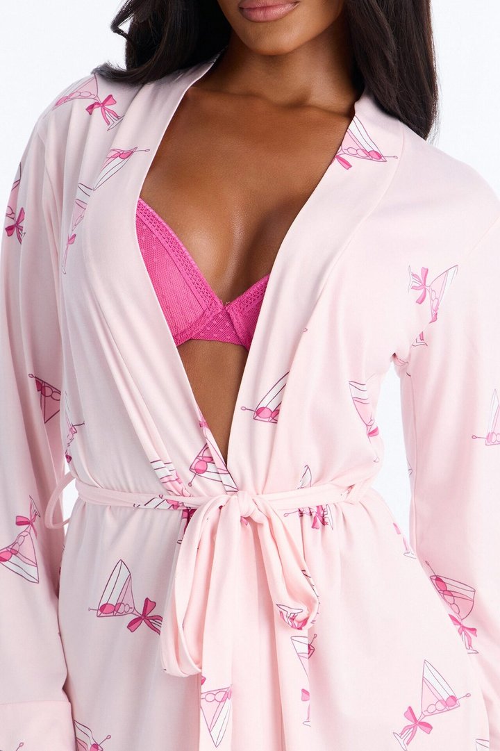 Drift Away PJ Robe - Light Pink