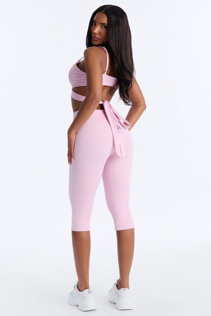 Soft Balance Capri Legging Set - Pink