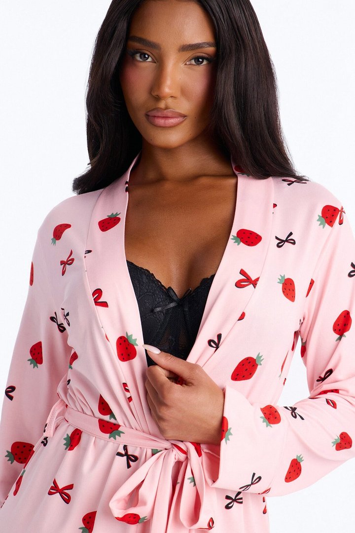 Get Unready PJ Robe - Pink/combo