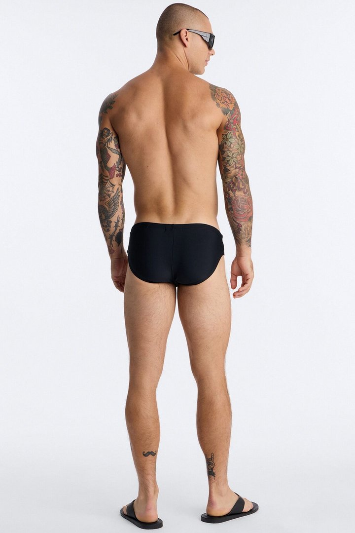 Essential Breathable Stretch Swim Brief - Black