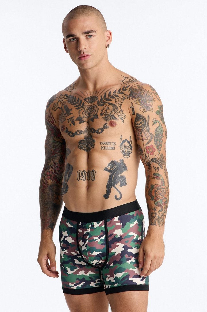 FN Boxer Multi Camo Brief 3 Pack - Camouflage