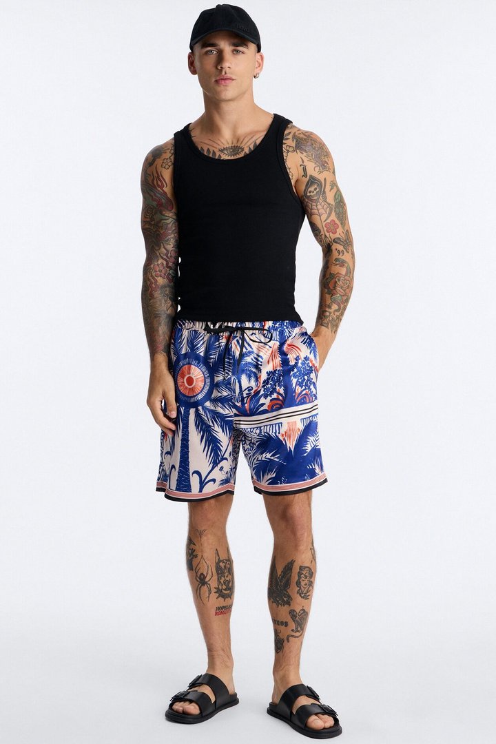 Monaco Palms Shorts - Navy